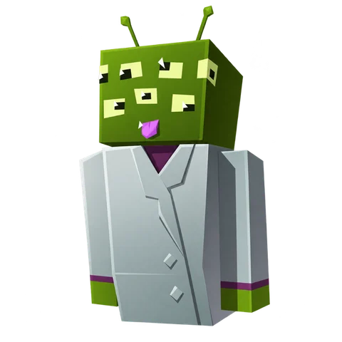 Personaje Minecraft del plan Scientist